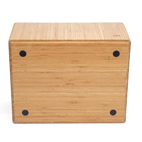 MobileVision Bamboo Storage Box, 14”x11”x 6.5”, Durable Bin w/ Handles, Stackable - For Toys Bedding Clothes Baby Essentials Arts & Crafts Closet & Office Shelf - size: Single: 14" x 11" x 6.5"