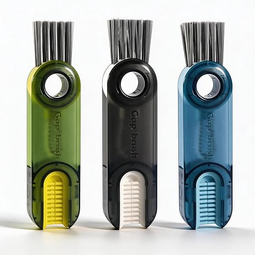 3 in 1 Cup Lid Cleaning Brush Set - Multifunctional Cup Cleaning Brushes, Water Bottle Brushes for Cleaning, Home Kitchen Crevices Cleaning Brush (3 Packs)