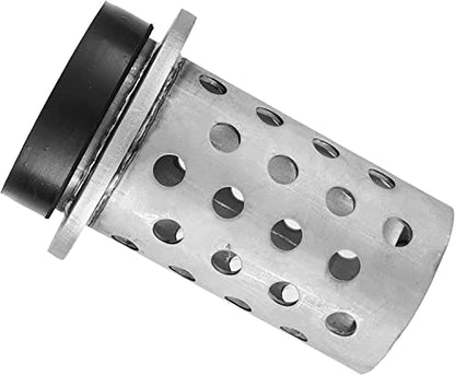 DZQ Perforated Casting Flask Vacuum Casting, 304 Stainless Steel Flanged with Rubber Sprue Base, Various Sizes for Metal Casting (4" x 5") - size: 4" x 5", style: Height: 5in