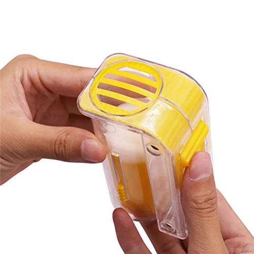 5 Pieces Queen Bee Cage Catcher Clip Plastic Queen Catcher Bee Queen Marking Catcher Queen Bee Marking Cage Queen Catching Tool with 1 Pcs Queen Bee Marking Bottle, Clear