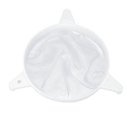 Generic Honey Strainer Durable Double Sieve Extractor for Beekeeping Kitchen White 9.45inch 2pcs