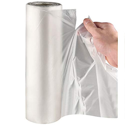 Immuson Food Storage Bag, 12 x 20 Plastic Produce Bag on a Roll Fruits, Vegetable, Bread, Food Storage Clear Bag (4 Rolls-1400 Bags) - size: 4 Rolls-1400 Bags