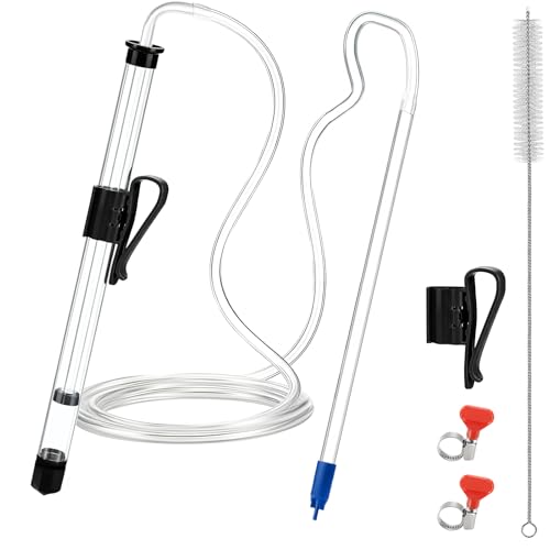 14” Auto Siphon with 12.9” Bottle Wand & 5.5FT Food-Grade Silicone, Beer Wine Siphon Racking Cane fit Liquid Transfer, Effortless Bottling Fermentation Mead HomeBrew Making