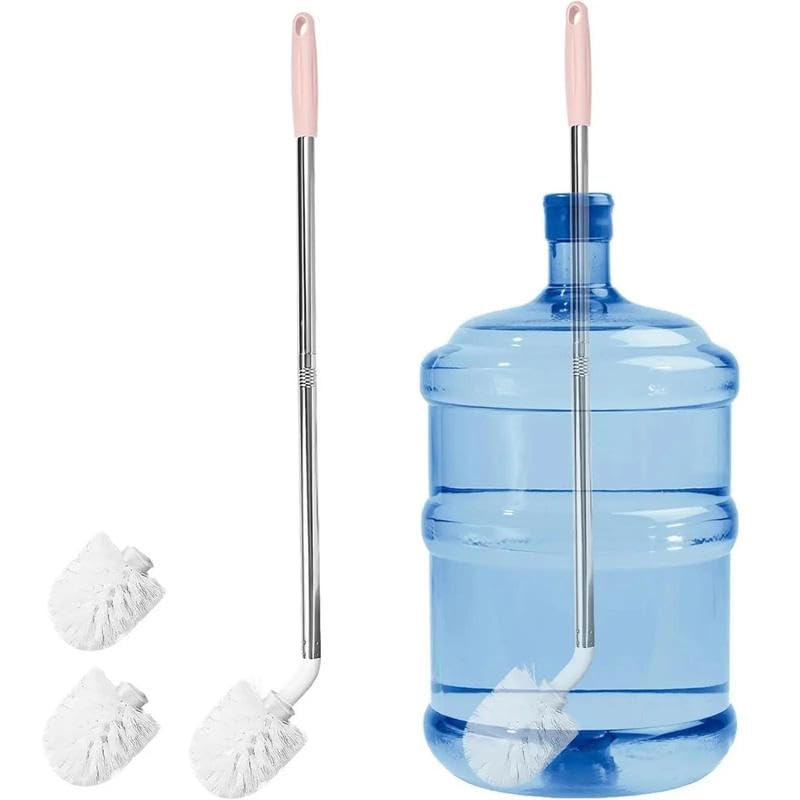 2 Pack Extra Long 5 Gallon Water Tank Cleaning Brush, Flexible Soft Bristle Carboy & Large Water Bottle Washer Brush, Multipurpose Deep Clean Bucket Brush for Large Water Containers
