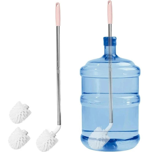 2 Pack Extra Long 5 Gallon Water Tank Cleaning Brush, Flexible Soft Bristle Carboy & Large Water Bottle Washer Brush, Multipurpose Deep Clean Bucket Brush for Large Water Containers
