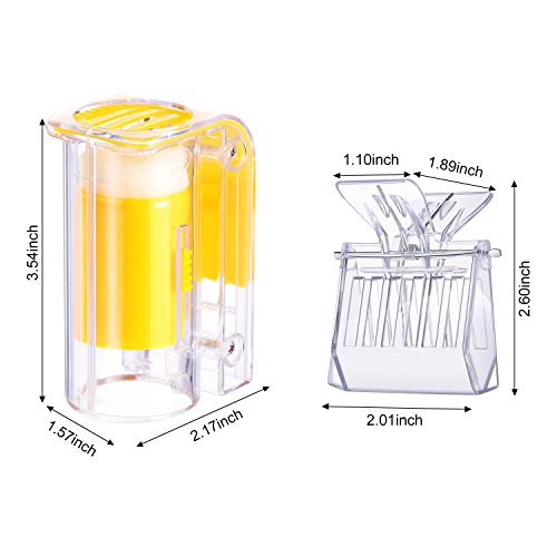 Outus 6 Pieces Queen Bee Clip Catcher Cage Set Include 5 Plastic Bee Queen Clips 1 Transparent Marking Cage Bottle for Beekeeping Catching Tool Hive Management Kit
