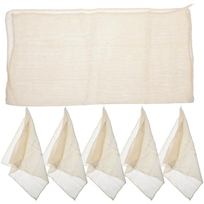 Housoutil 6pcs Cheesecloth for Straining, Tofu Press Cloth 100% Pure Cotton Reusable Cheese Cloth Fabric, Unbleached Ultra Fine Fabric
