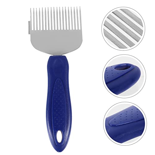 MERRYHAPY Beekeeper Honeycomb Uncapping Tool Multi-Functional Honey Scraper and Fork for Efficient Honey Extraction Durable Stainless Steel and Plastic Design for Easy Use