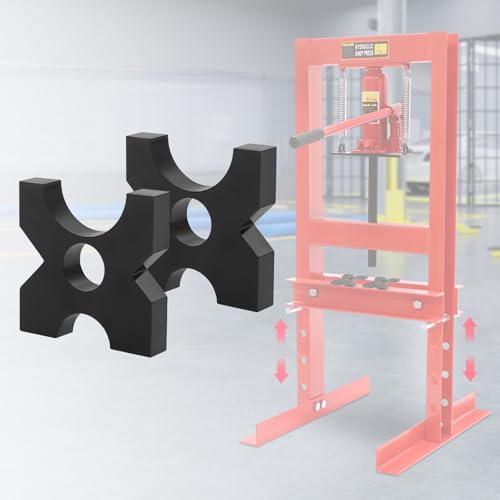 Arbor Press Plate, 1 Pair 5'' x 5'' x 1'' H-shape Hydraulic Shop Press Plate 20Ton Metal H Frame Hydraulic Shop Press Plates for Workshops Factories & Production - size: 5'' x 5'' x 1''