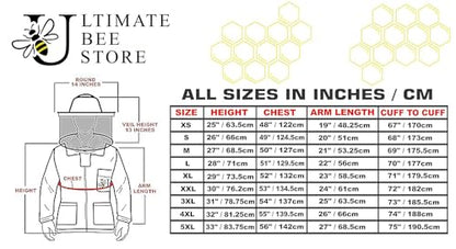 Ultra Ventilated Bee Jacket Beekeepers 3 Layer Beekeeping Jacket Sting Resistant Apiarist Jacket for Men & Women with Pair of Gloves (Khaki Round Veil, XL) - color: Khaki Round Veil, size: X-Large