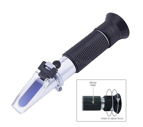 Hand Held Alcohol Refractometer Wine Oe Beer Brewing Refractometer Rhw-25baume ATC