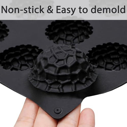 15-Cavity Silicone Baking Mold, Black, Raspberry Shape, Non-Stick, 11.3 x 6.69 in, for Chocolates, Desserts and Tea Time Treats - color: Black-QY363