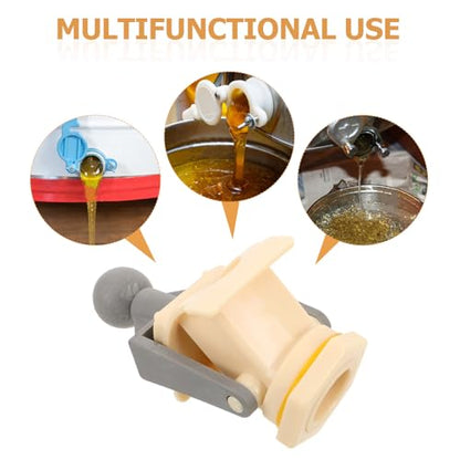 SHINEOFI Honey Extractor Valve Plastic Honey Gate for Beekeeping Equipment Bucket Accessories Gray Beekeeping Tool