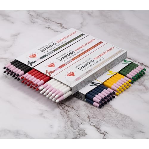 HOMSSEM New China Markers Grease Pencils – 12-Pack Multi-Surface Wax Markers for Glass, Metal, Plastic – Non-Sharpening Peel Off China Marker (White) - color: White