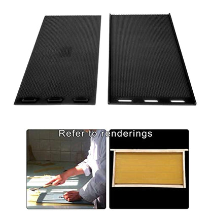 2pcs Sheets Natural Beeswax Candle Making Bee Wax Honeycomb Beekeeping Nest Box Foundation Raising Tools - Highly Recommended by Bee Farmers, Perfect for DIY - Black - color: Black