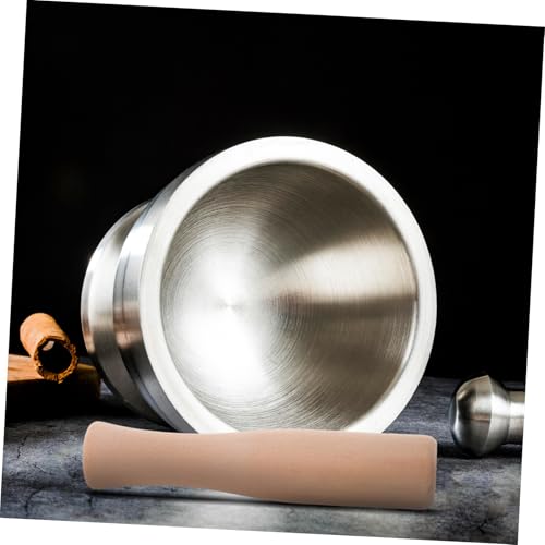 PRETYZOOM 2 pcs Wood Pestle Kitchen Grinding Stick for Garlic Ginger Chili Crushing Handheld Food Muddler Rods for Home Cooking and Mashed Potato Preparation