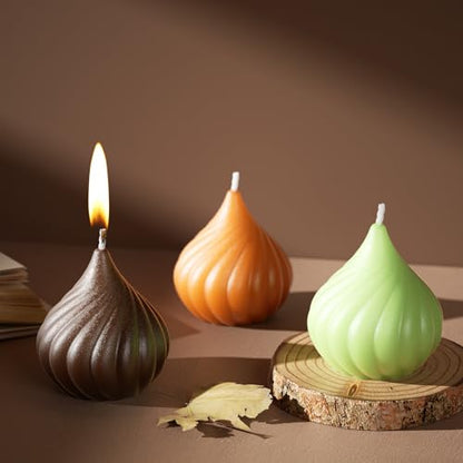Cone Onion Bun Chocolate Molds, 6-Cavity Cyclone Silicone Mold for Mousse Cake Jelly Candy Soap Candle,10.6 x 6.7 x 2.76 Inches - color: White-R0001