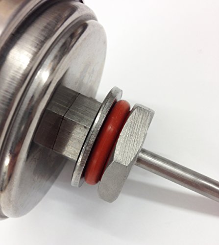 Quick Fit 2 In. Weldless Stainless Steel Thermometer for Home Brewing