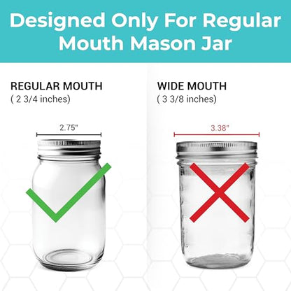 Bee Feeder for Mason Jar Made of Silicone - Bee Watering Station for Garden Compatible with Regular Mouth Mason Jars (Lilac) - color: Purple