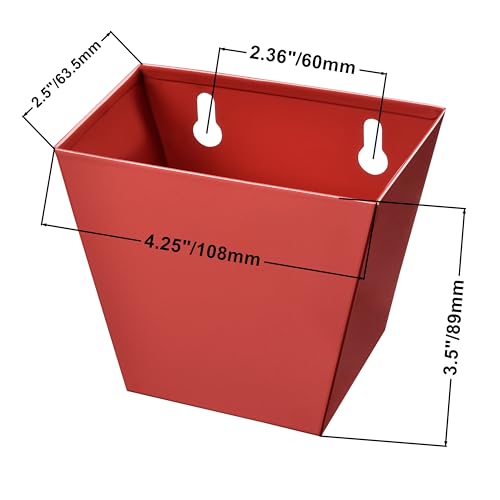Red Bottle Cap Catcher Wall Mount Beer or Soda Top Bucket for Post Cooler - color: Red