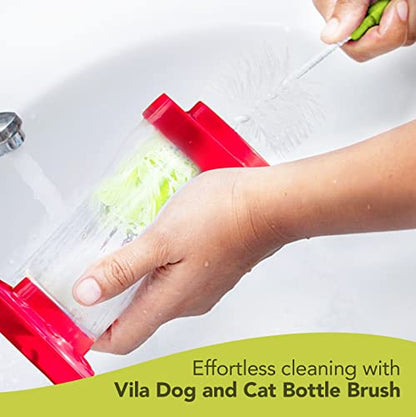 Vila 5-Pack Reusable Straw Pipe Cleaner Brush Set, Long Pipe Brush Cleaner Tool Kit, Nylon Cleaning Brush for Water Bottle, Teapot, Narrow Neck Glass Containers, Baby Bottle, Jug, Hookah, Hydro Flask