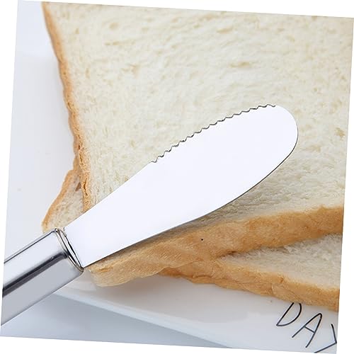 ABOOFAN 2Pcs Stainless Steel Butter Spreader and Cream Knife for Cake Cheese Pastry Rust Resistant Construction Easy to Clean Kitchen Gadget for Restaurants and Catering