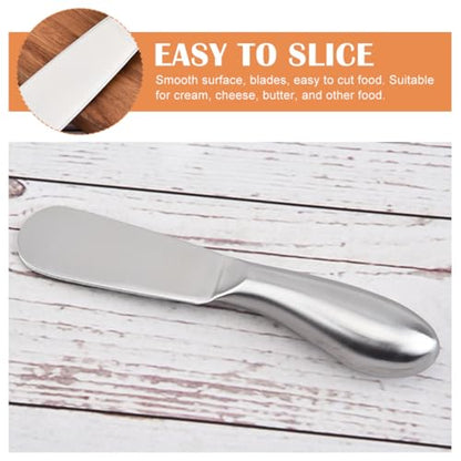 Unomor 3pcs Stainless Steel Butter Cutter and Cheese Spatula Set with Hollow Handles for Home Baking and Restaurant Use