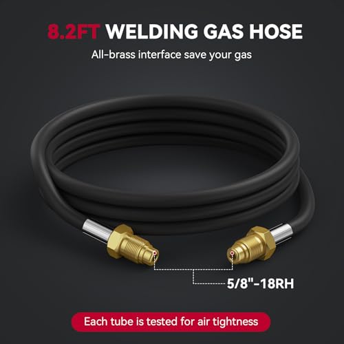 ARCCAPTAIN Argon CO2 Regulators with 8.2FT Inert Gas Welding Hose, Welding Regulator for MIG and TIG, 0-4000 PSI, 0-30+ CFH, CGA580 Inlet Connection - style: 0-4000 PSI with Hose