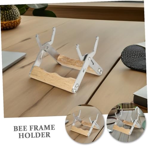 OSALADI 3pcs Beekeeping Frame Gripper Clamp with Wood Handle Bee Hive Frame Lifter Tool for Beekeepers Beekeeping Equipment for Hive Maintenance