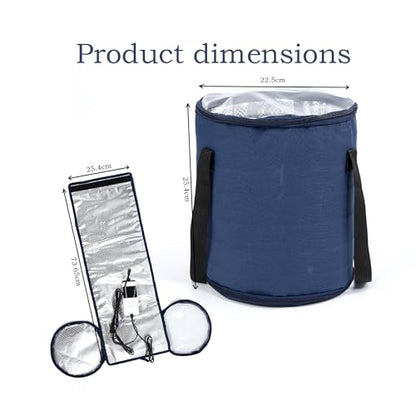 Kombucha Heating Wrap,Starter Jar Warmer,Round Fermentation Heater Warmer Temperature Control,32-113°F,48H Timer,Perfect for Fermenting Sourdough Starter,Pizza,Kombucha