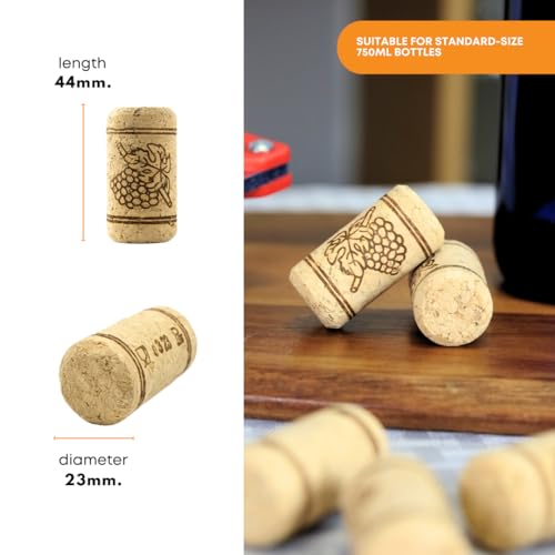 FastRack Bag of 30, 9 Premium Straight Wine Corks for Wine Bottles - 15/16" x 1-3/4" - Beige, Wine Bottle Cork Stoppers, Replacement Corks for Wine Beer Bottles