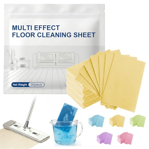 30 Pcs 2026 New Floor Cleaning Tablets, Multi-Effect Floor Mopping Sheets Wood Cleaner Tablets for Hardwood, Tile, Vinyl & Laminate, Streak-Free & Residue-Free Formula, Fresh Osmanthus Scent - color: Osmanthus Scent