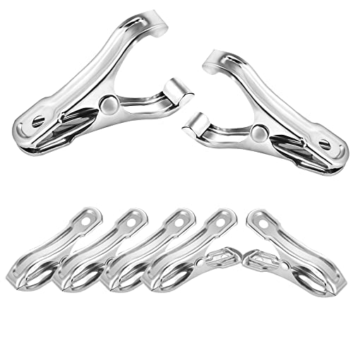80 Pcs 2inches Gardening Clips for Netting, Metal Clamps Made of Stainless Steel, Have a Strong Grip of Greenhouse Clips Keep the Plant Cover on Garden Hoops - style: 80Pcs