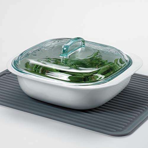 OXO Good Grips 13265200MLNYK Silicone Draining Mat Grey - size: 12" x 12"