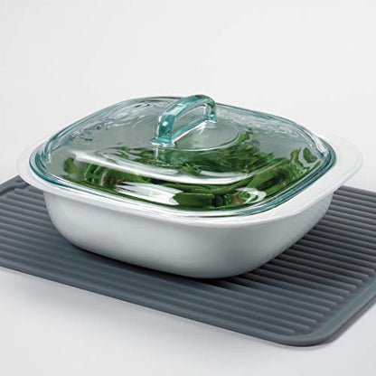 OXO Good Grips 13265200MLNYK Silicone Draining Mat Grey - size: 12" x 12"