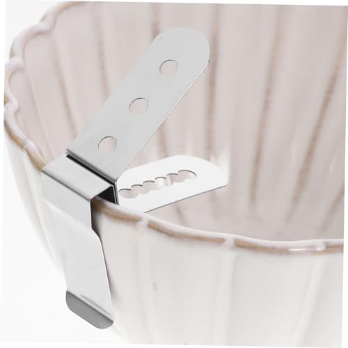 ABOOFAN 2 Pcs Brewing Thermometer Clip Stainless Steel Holder Cooking Probe for BBQ Digital Milk Thermometer