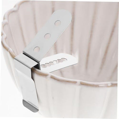ABOOFAN 2 Pcs Brewing Thermometer Clip Stainless Steel Holder Cooking Probe for BBQ Digital Milk Thermometer