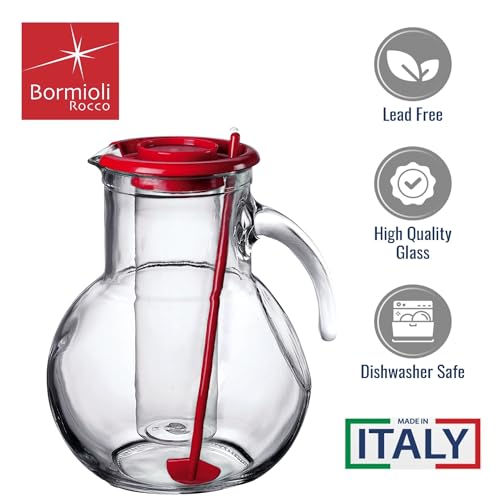 Bormioli Rocco Kufra Carafe 2,0 - color: Red, size: 67.6 Ounces