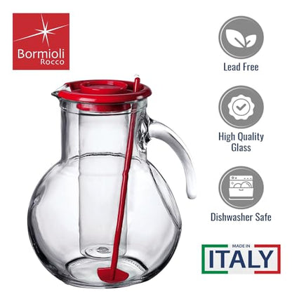 Bormioli Rocco Kufra Carafe 2,0 - color: Red, size: 67.6 Ounces