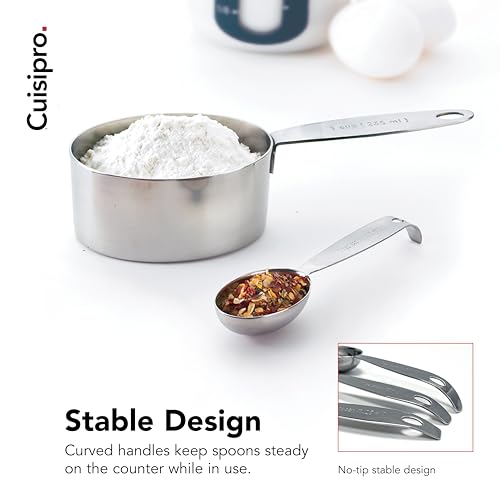CUISIPRO Measuring Cup & Spoon Set SS