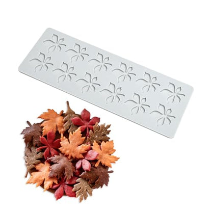 mostsom Silicone Mold 3D Hollow Leaf Lace for Baking, Chestnut Leaves Fondant Molds, Resin, Polymer Clay - Cake Cupcake Decor, Sugar Craft, Wedding Dessert (G_ Chestnut Leaves) - size: G_ Chestnut Leaves