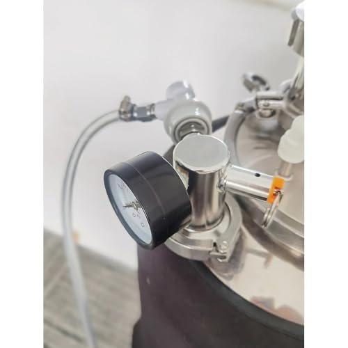1pcs 1.5" Tri Clamp Gas Manifold for Conical Fermenters - SS304 with Pressure Gauge & Relief Valve for Homebrewing(35 PSI PRV) - size: 35 PSI PRV