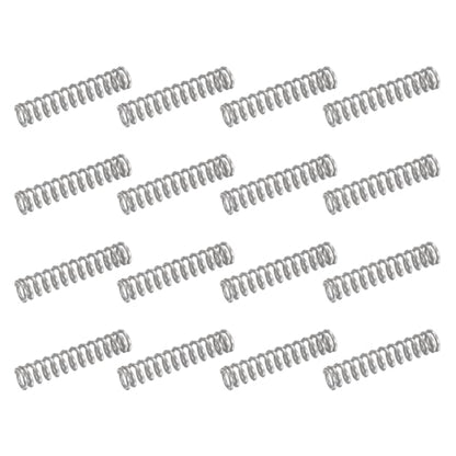uxcell 50Pcs 304 Stainless Steel Compression Springs, 0.5mm x 3mm x 15mm Small & Tiny Pen Spring for Home Repair & DIY, Workshop & Industrial Use, (Silver Tone) - size: 3mmx15mm