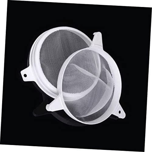PRETYZOOM 2-in-1 Double Sieve Mesh Filter Strainer for Bee Supplies Honey Strainer Plastic Beekeeping Tool