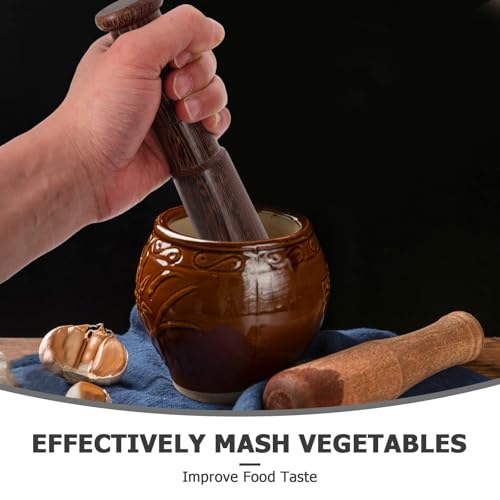 Generic Sauerkraut Pounder Fermentation Tamper - Fermenting Pickle Stick Masher - Vegetable Fermentation Tool Wooden Pestle Tamper Stick