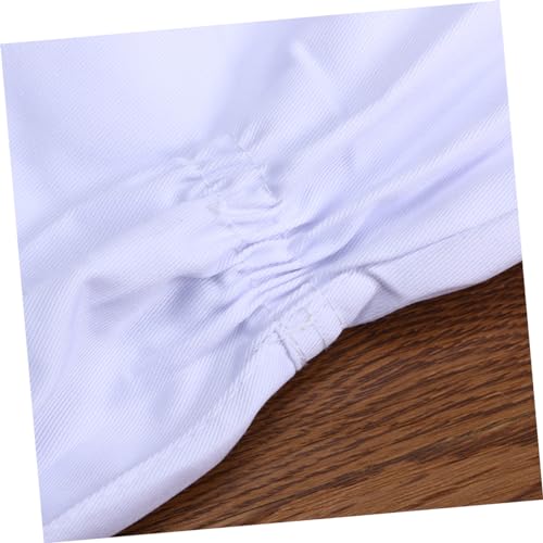 POPETPOP XXL Full Body Beekeeping Suit Veil Professional White Elastic Cuffs Ankles