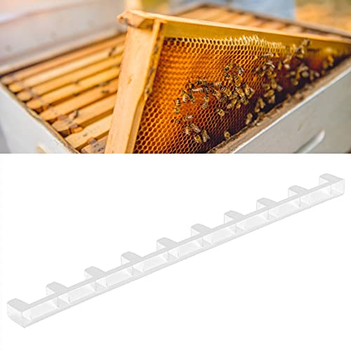 GLOGLOW Beekeeping Tools Spacers Plastic Beekeeping Tools 36.7cm Frame Clips with Shelves for 10 Pack Beehive Frame Nan