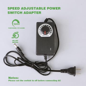 Food Grade Electric Water Transfer Pump With Speed Adjustable 110V for Ice Maker,Coffee Machine and Water Cooling,Auto Siphon Self Priming Pump for Bottling Wine,Beer and Kombucha,2L/Min,Low Noise