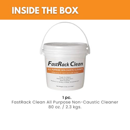 FastClean 5 lbs Non Caustic Cleaner for homebrewing and winemaking by FastRack, Alkaline Homebrew Cleaner with Powerful Formula and Hassle-free Cleanup, Ideal Cleanser for Brewing Equipment - 80 oz - size: 80 Ounce (Pack of 1)