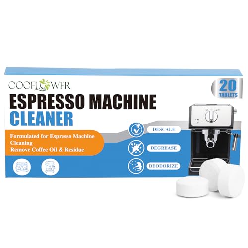 20 Count Coffee Machine Cleaning Tablets, Descaling, Backflush Oil,Limescale & Mineral Deposits Remover Tabs for Espresso Machine, Multi Cup, Pod, Single Serve - size: 20 count(Pack of 1)
